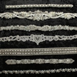 Bridal trims and sashes using beads, Swarovski crystals, stones and more