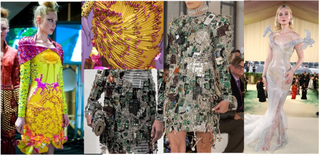 Innovation with materials for couture. 