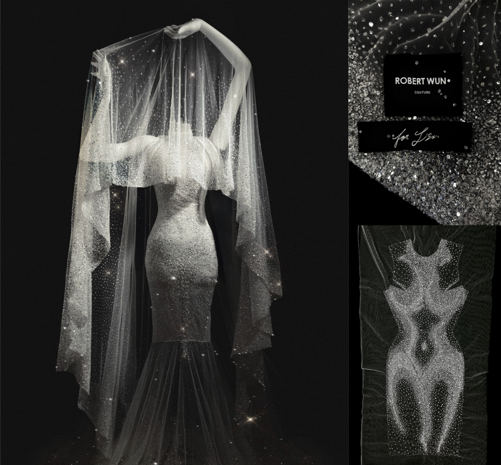 MET Gala 2026 Robert Wun for Lisa. Hand-beaded couture by Ricamour