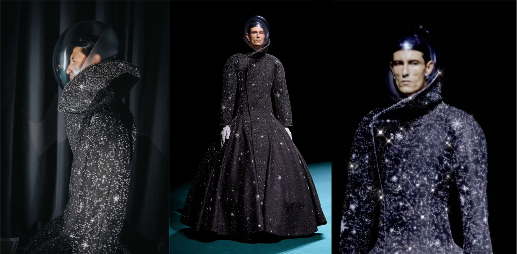 Hand embroidery for Robert Wun at Paris Couture Week. It's stars made with beads and crystals 