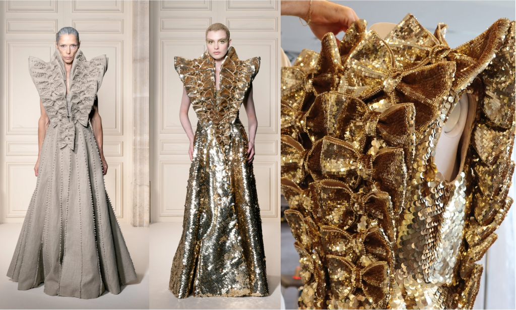 Hand embroidery for Viktor Rolf by Ricamour for Paris Couture Week 